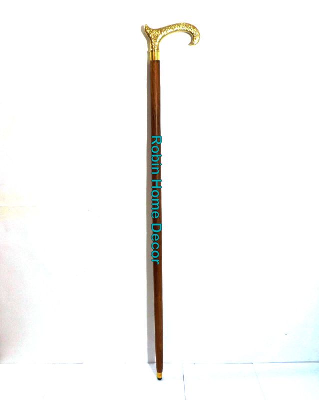 Nautical Brass Deigner Antique Walking Cane Wooden Walking Stick Vintage Canes