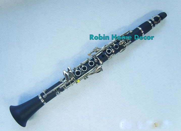 Professional Bb Clarinet 17 Keys Bakelite Body Nickel Keys with Case Accessories
